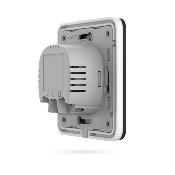 AJAX LIGHTSWITCH 1G Pack de Panel y Relé para Interruptor de Luz Simple Negro - Imagen 2