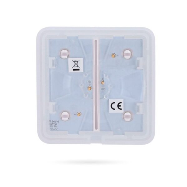 AJAX SOLOBUTTON 2G Negro Panel Doble de Interruptor inteligente sin contacto - Imagen 3