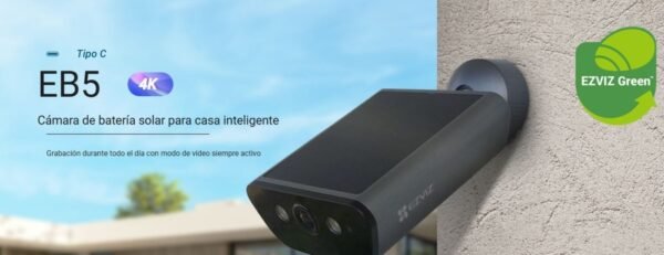 EZVIZ EB5 4K Cámara Exterior Batería y Panel Solar WiFi - Imagen 11