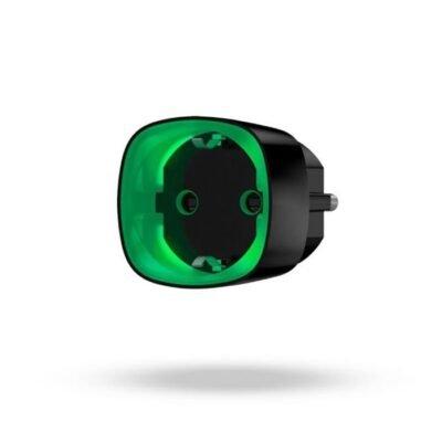 Enchufe inteligente inalámbrico con monitor de energía para alarma AJAX SOCKET negro