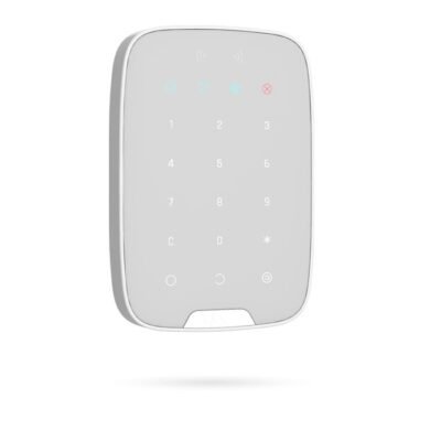 Teclado KEYPAD PLUS para alarma Ajax con lector de tarjeta y llavero(tag) color blanco