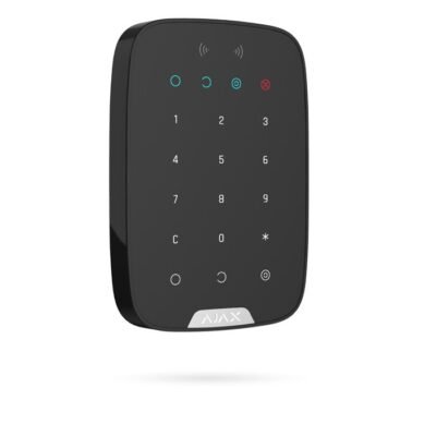 Teclado KEYPAD PLUS para alarma Ajax con lector de tarjeta y llavero(tag) color negro
