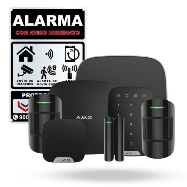 Kit Ajax EDIK negro. Hub2 con 2 motionprotect 1 streetsiren  1 homesiren 1 doorprotect 1 spacecontrol. - Imagen 8