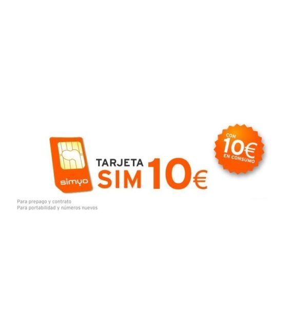Tarjeta Sim Prepago de Simyo con 5€ De Saldo - Imagen 2