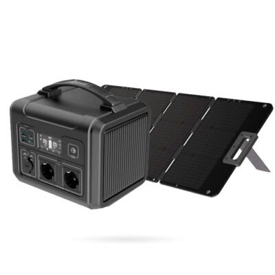 Kit solar portátil Ezviz: estación de energía 600 Wh y panel solar 200 W