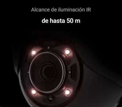 Iluminación nocturna de 50 m de la Ajax TurretCam HL