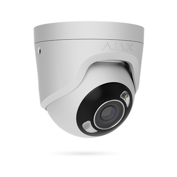 Cámara IP Ajax TurretCam HL 8 MP lente 2,8 mm (blanca)