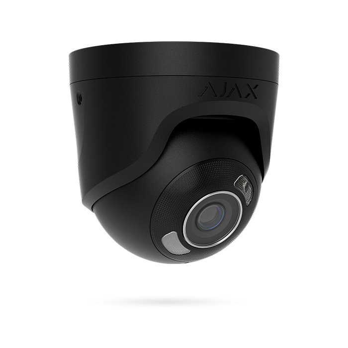 Cámara IP Ajax TurretCam HL 8 MP lente 2,8 mm (negra)