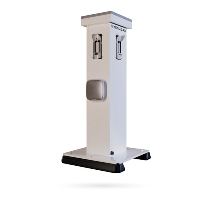 Torre de seguridad solar portátil Ajax SiteGuard (blanca)